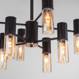 Люстра на штанге Eurosvet Tesoro 70125/8 черный Smart a053246