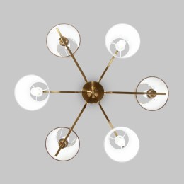 Люстра на штанге Eurosvet Ozark 60149/6 латунь Smart a064975