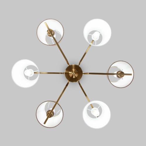 Люстра на штанге Eurosvet Ozark 60149/6 латунь Smart a064975