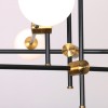 Люстра на штанге Delight Collection Bistro Globe 9389P/6 black/gold