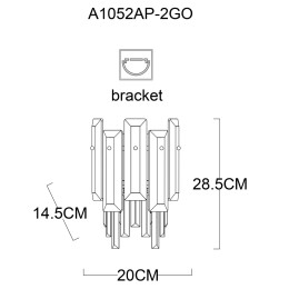 Настенный светильник Arte Lamp Nicoletta A1052AP-2GO