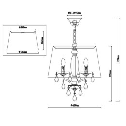 Подвесной светильник Vele Luce Zoom VL10122P08
