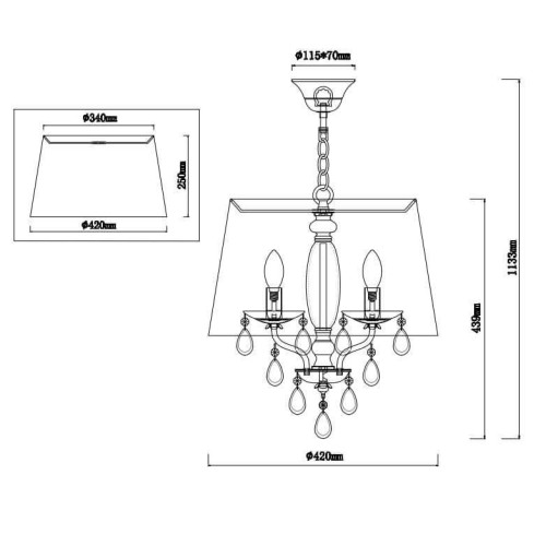 Подвесной светильник Vele Luce Zoom VL10122P08