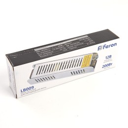 Блок питания для светодиодной ленты Feron LB009 12V 200W IP20 16,5A 21498