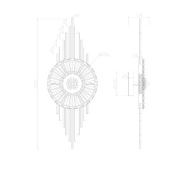 Настенный светильник Arte Lamp Almaaz A2564AP-1PB