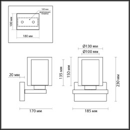 Бра Lumion Riverly 6524/1W