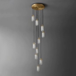 Каскадная люстра DeLight Collection Sorno MT9056-10H brass