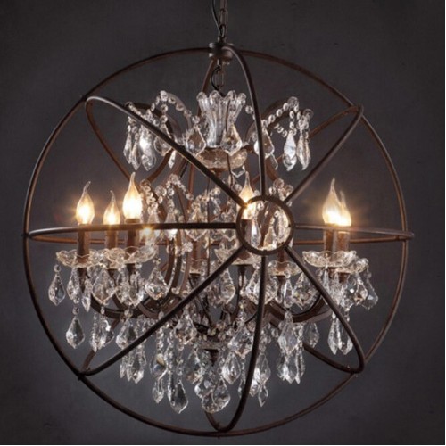 Подвесная люстра LOFT IT Foucaults orb crystal Loft1897/6