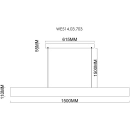 Подвесной светильник Wertmark Edda WE514.03.703