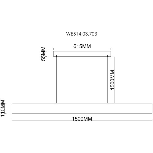 Подвесной светильник Wertmark Edda WE514.03.703