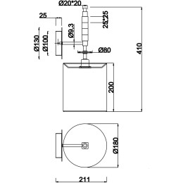 Бра Maytoni Torony MOD066WL-01CH