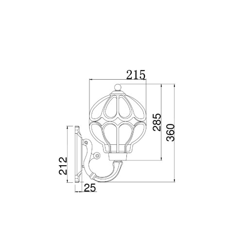 Бра Maytoni Via O024WL-01G