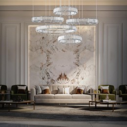 Подвесная люстра Loft IT Crystal ring 10135/5 Chrome