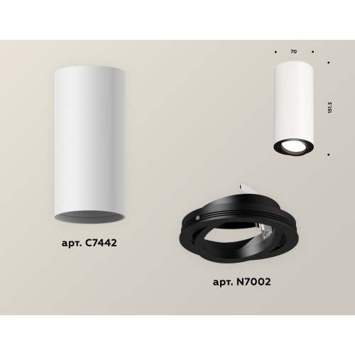 Накладной поворотный светильник Ambrella Light Techno XS7442002 (C7442, N7002)