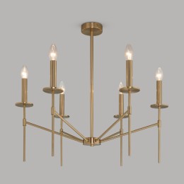 Люстра на штанге Eurosvet Anders 60142/6 латунь Smart a061930