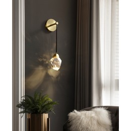 Бра DeLight Collection Crystal rock II 9701W brass