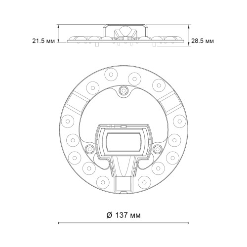 Светодиодный модуль Novotech 230В 12Вт 4000К 357749