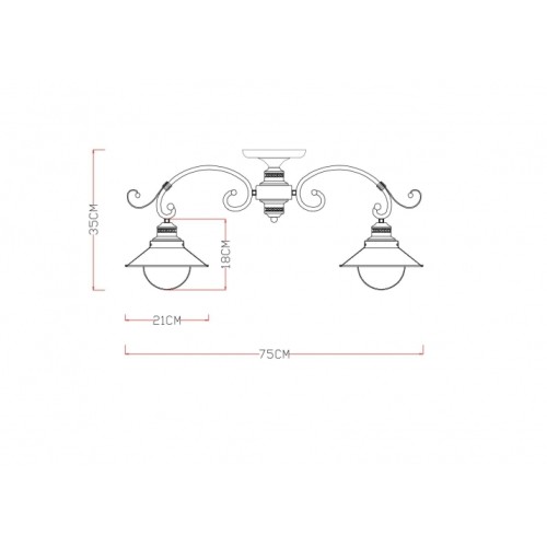 Потолочная люстра Arte Lamp 7 A4577PL-5CK