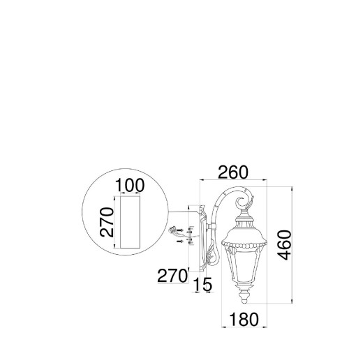 Бра Maytoni Goiri O029WL-01BZ