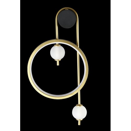 Бра Crystal lux RODRIGO AP20W LED BLACK/GOLD