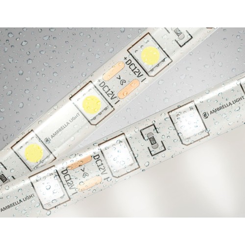 Светодиодная лента Ambrella Light LED Strip 12В 5050 14,4Вт/м 4500K 5м IP65 GS2102