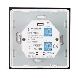 Сенсорная панель Arlight DALI-901-11-1G-4SC-RGBW-DT8-IN Black BUS/230V 037199