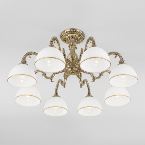 Люстра на штанге Eurosvet 60106/8 античная бронза