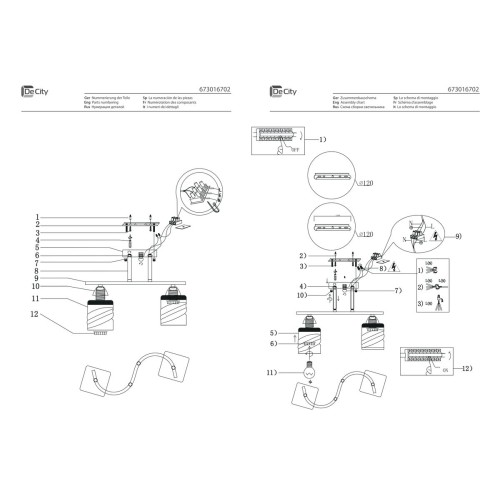 Потолочная люстра De Markt Тетро 673016702