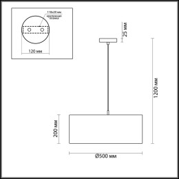 Подвесной светильник Lumion Nikki 3745/3 (без рассеивателя)