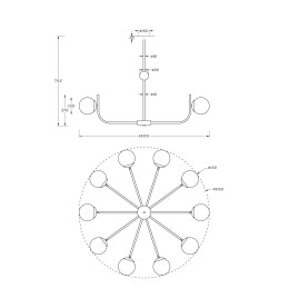 Подвесная люстра Maytoni Rendez-Vous MOD109PL-10BS