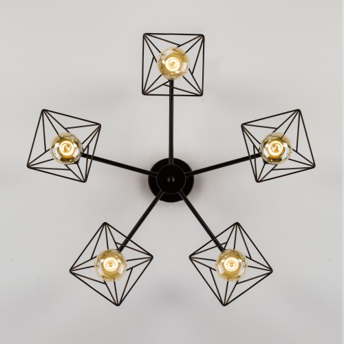 Потолочная люстра Eurosvet Trappola 70107/5 черный