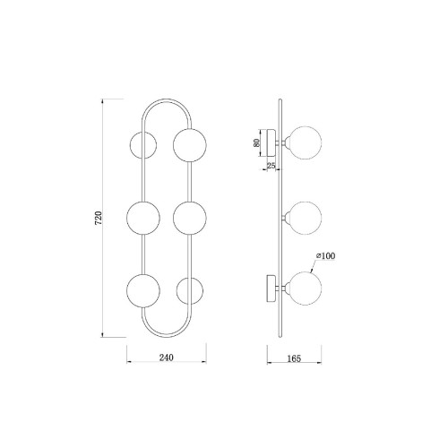 Настенный светильник Freya Inversion FR5233WL-04BS1