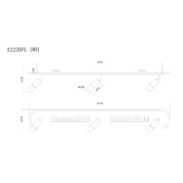 Спот Arte Lamp Pisces A2220PL-3WH
