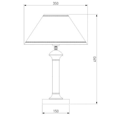 Настольная лампа Eurosvet Lorenzo 60019/1 венге