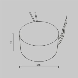 Блок питания Maytoni 12Вт DC23-40В IP54 Triac PSL-TR40-300mA