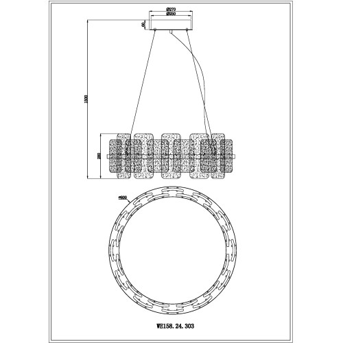 Подвесная люстра Wertmark Nelly WE158.24.303