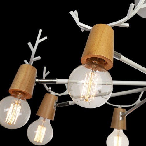 Люстра на штанге Loft IT Sven 10024/8 White