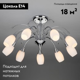 Потолочная люстра Eurosvet 22080/9 хром
