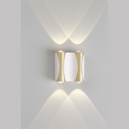 Уличный настенный светильник Crystal Lux CLT 022W2 WH-GO 4000K