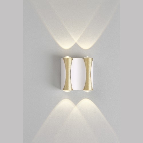 Уличный настенный светильник Crystal Lux CLT 022W2 WH-GO 4000K