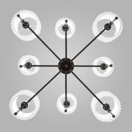 Люстра на штанге Eurosvet Notturno 60162/8 черный Smart a065663