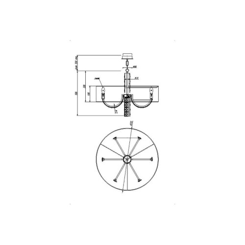 Подвесная люстра Maytoni Talento DIA008PL-06CH