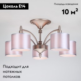 Потолочная люстра Eurosvet Adagio 60080/5 сатин-никель