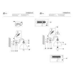 Бра De Markt Олимп 318025101