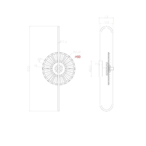 Настенный светильник Arte Lamp Almaaz A2563AP-1PB