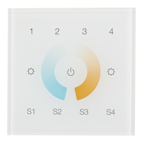 Сенсорная панель Arlight DALI-901-11-4G-4SC-MIX-DT8-IN White BUS/230V 037198