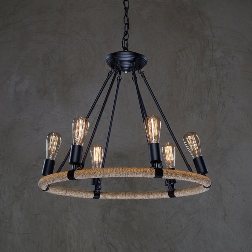 Подвесная люстра LOFT IT Rope filament Loft1861/6