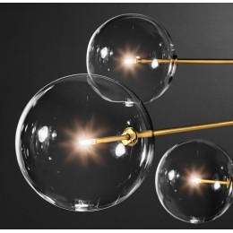 Люстра на штанге Delight Collection Globe Mobile KG0835P-8 brass