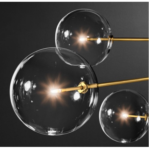 Люстра на штанге Delight Collection Globe Mobile KG0835P-8 brass