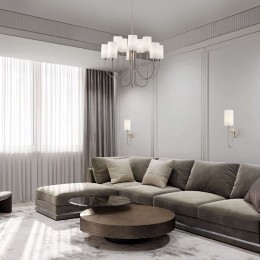 Бра Eurosvet Abbey 60164/1 никель a065753